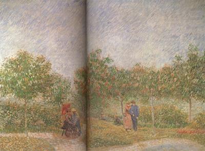 Vincent Van Gogh Couples in the Voyer d'Argenson Park at Asieres (nn04) china oil painting image